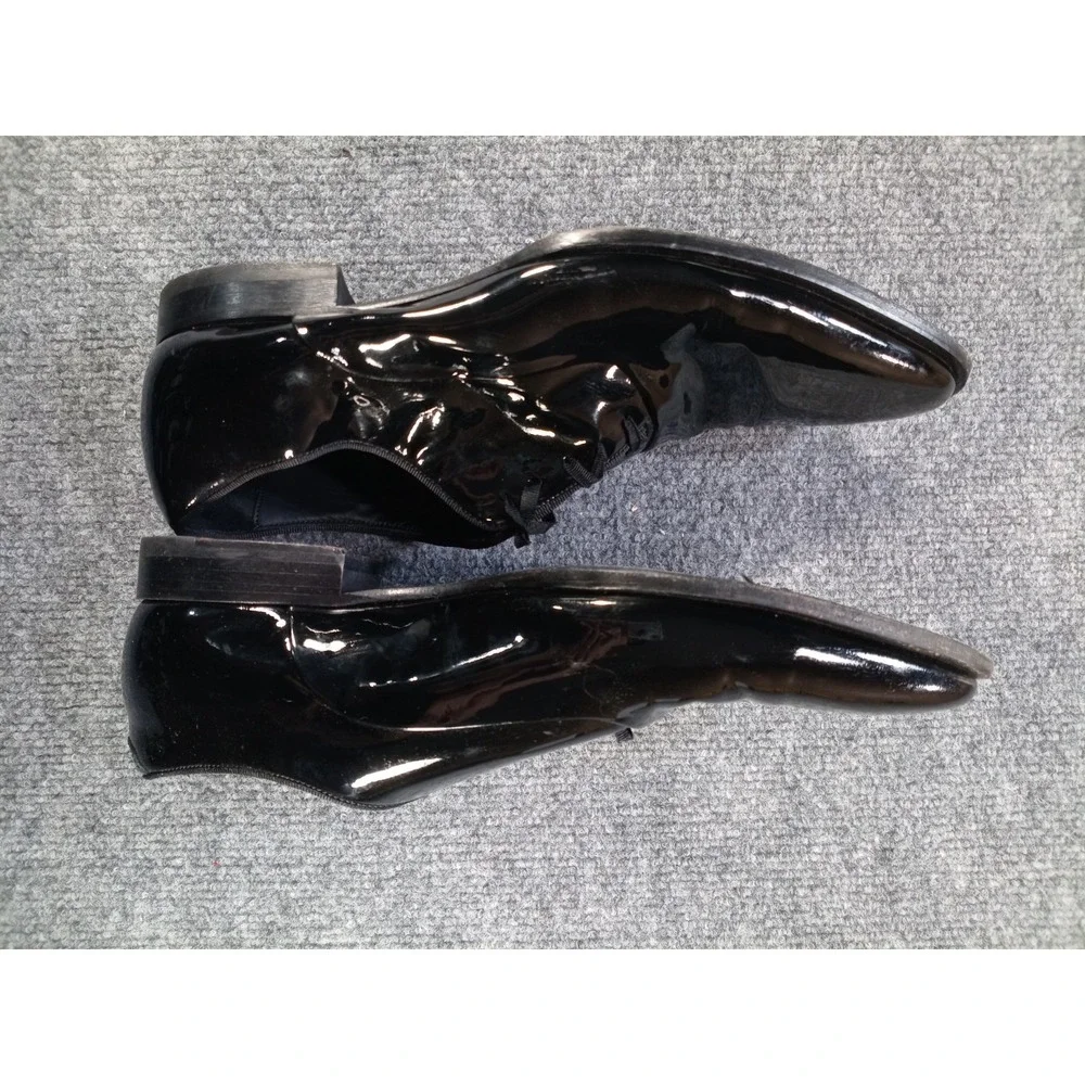 Suitsupply Men's Size 9 Black Patent Leather Tuxedo Oxford Shoes Italy